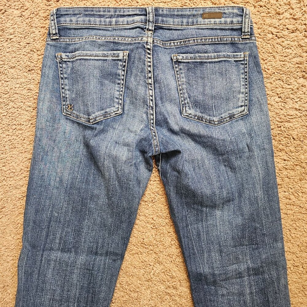 Kut From The Kloth Jeans Womens 6 Blue Catherine Boyfriend Denim Stretch Pants - Picture 4 of 9